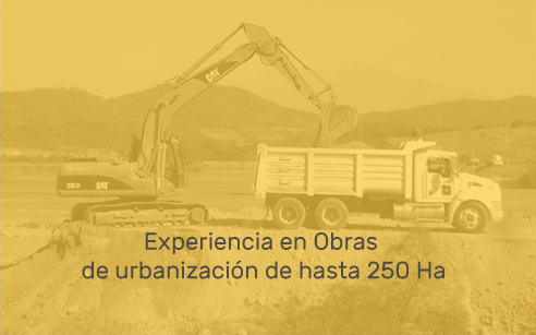 Experiencia en proyectos de Urbanización