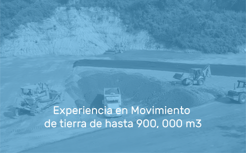 Experiencia en proyectos de movimiento de tierras