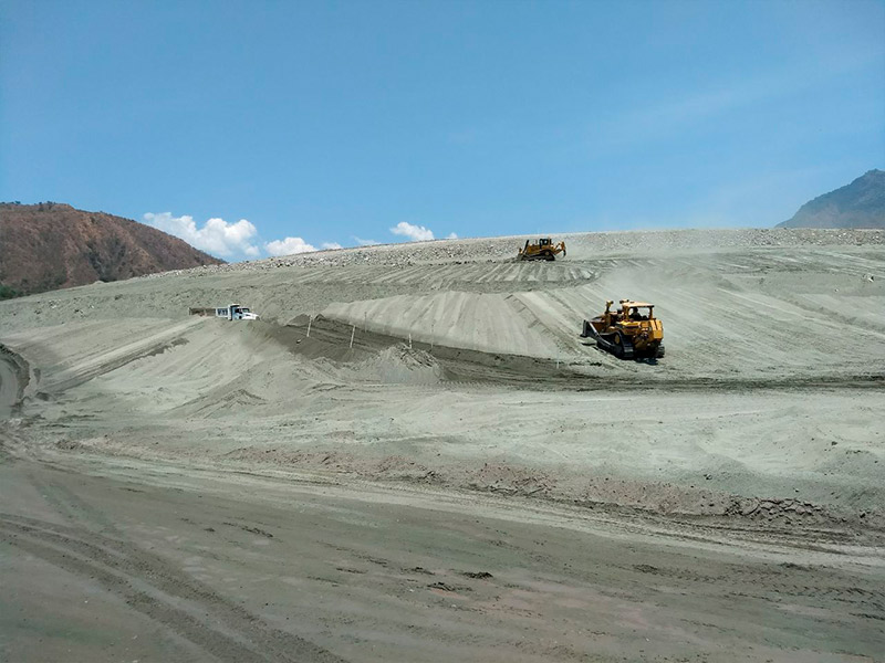 Proyecto de movimiento de tierras: Reparación de taludes Presa de jales Guasimas Peña Colorada