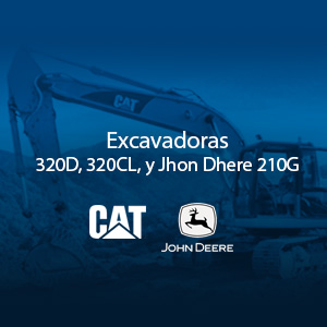 Renta de excavadoras