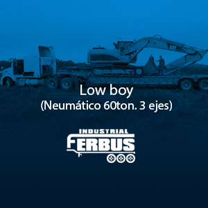 Renta de Lowboy 60 toneladas 3 ejes